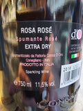 Conca d'Oro Rosa Rose Spumante Extra Dry N.V. (Glera & Raboso) Veneto Italy
